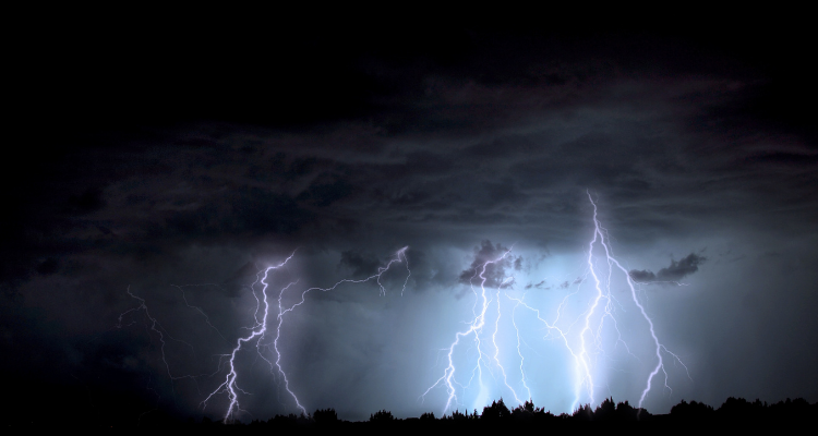 Lightning storm